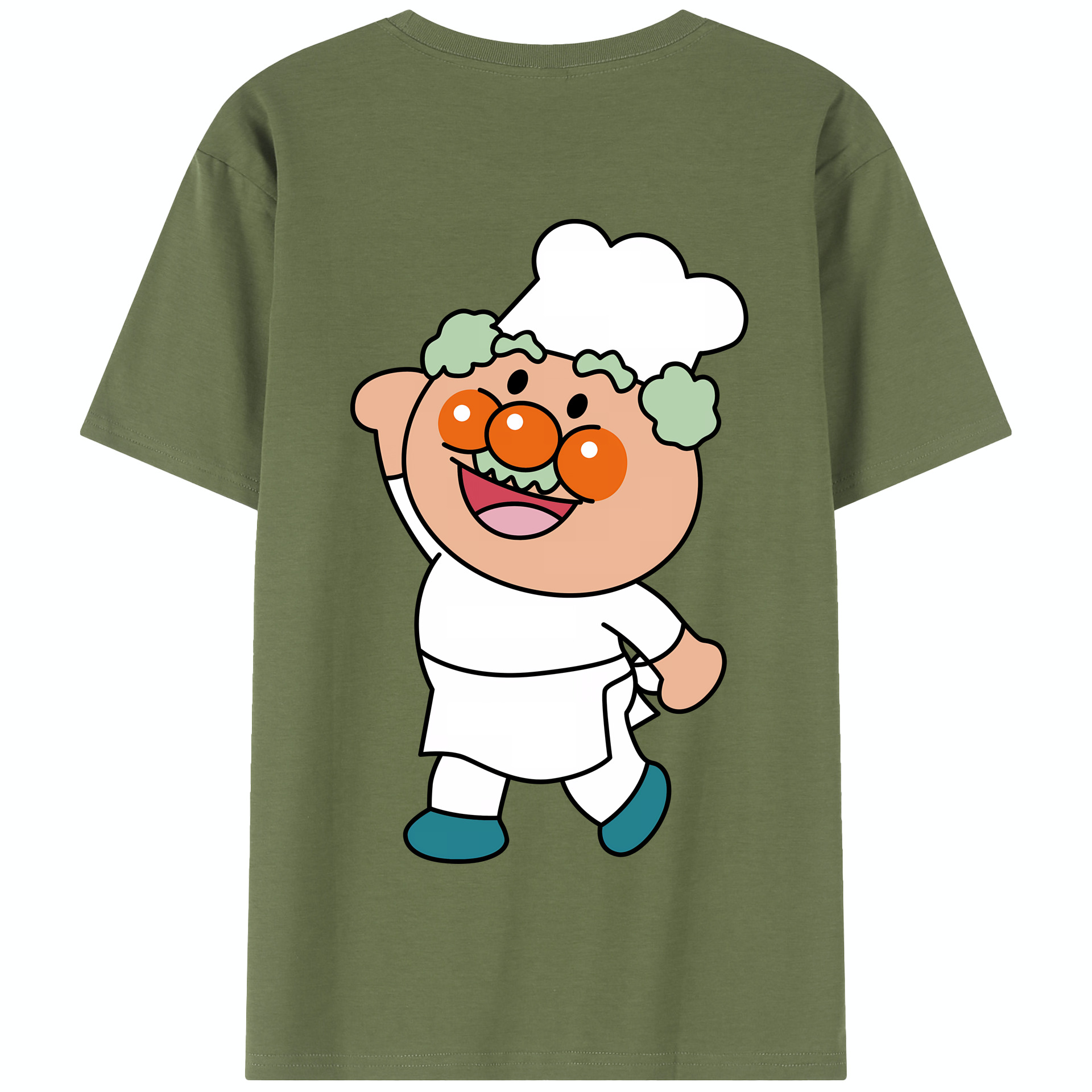 （画像用） アンパンマン Anpanman 綿100％半袖Tシャツ（背面プリント）
